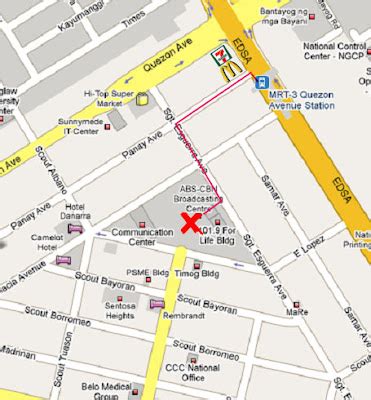 Panay Avenue Map .